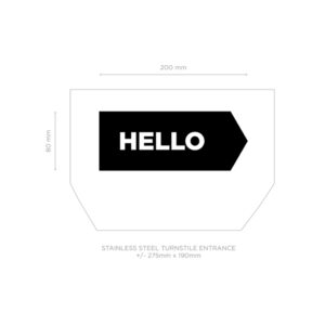 Turnstile-Hello-Right arrow