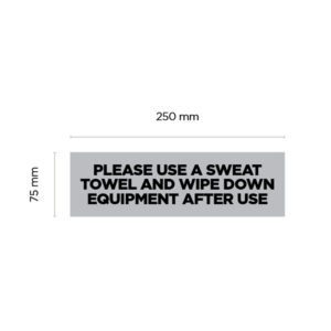 Please use a towel Frosted mirror decal
