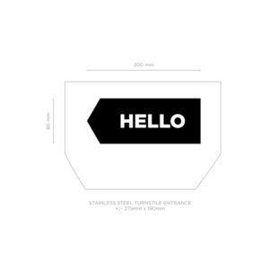 Turnstile-Hello-Left arrow